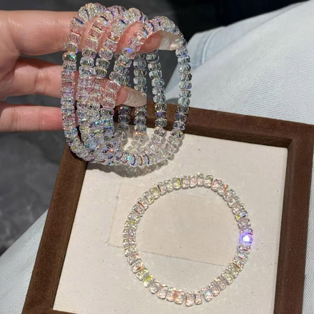 Formal Wear Jewelry For Women - Gelang Wanita Tali Elastis Gelang Kristal