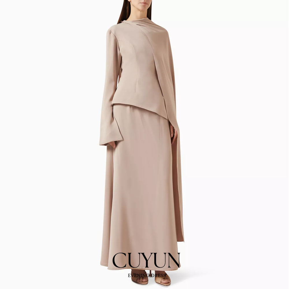 Women'S Formal Wear Wedding Guest - Gaun Pesta Prom Panjang Selutut Warna