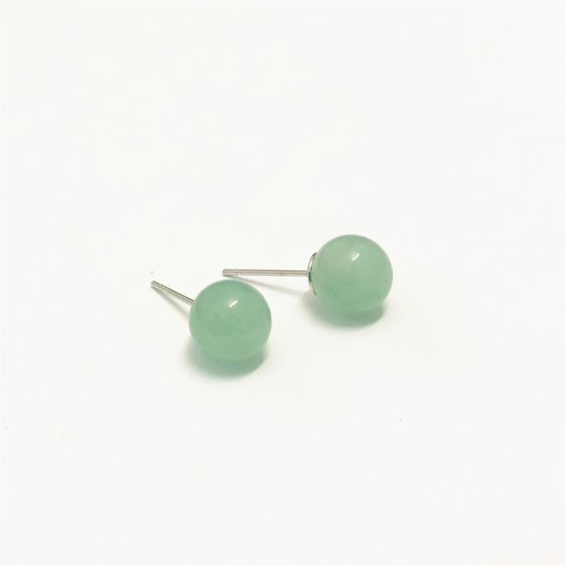 Formal Wear Jewelry For Women - 31BF Anting Manik Bulat Kristal Alami