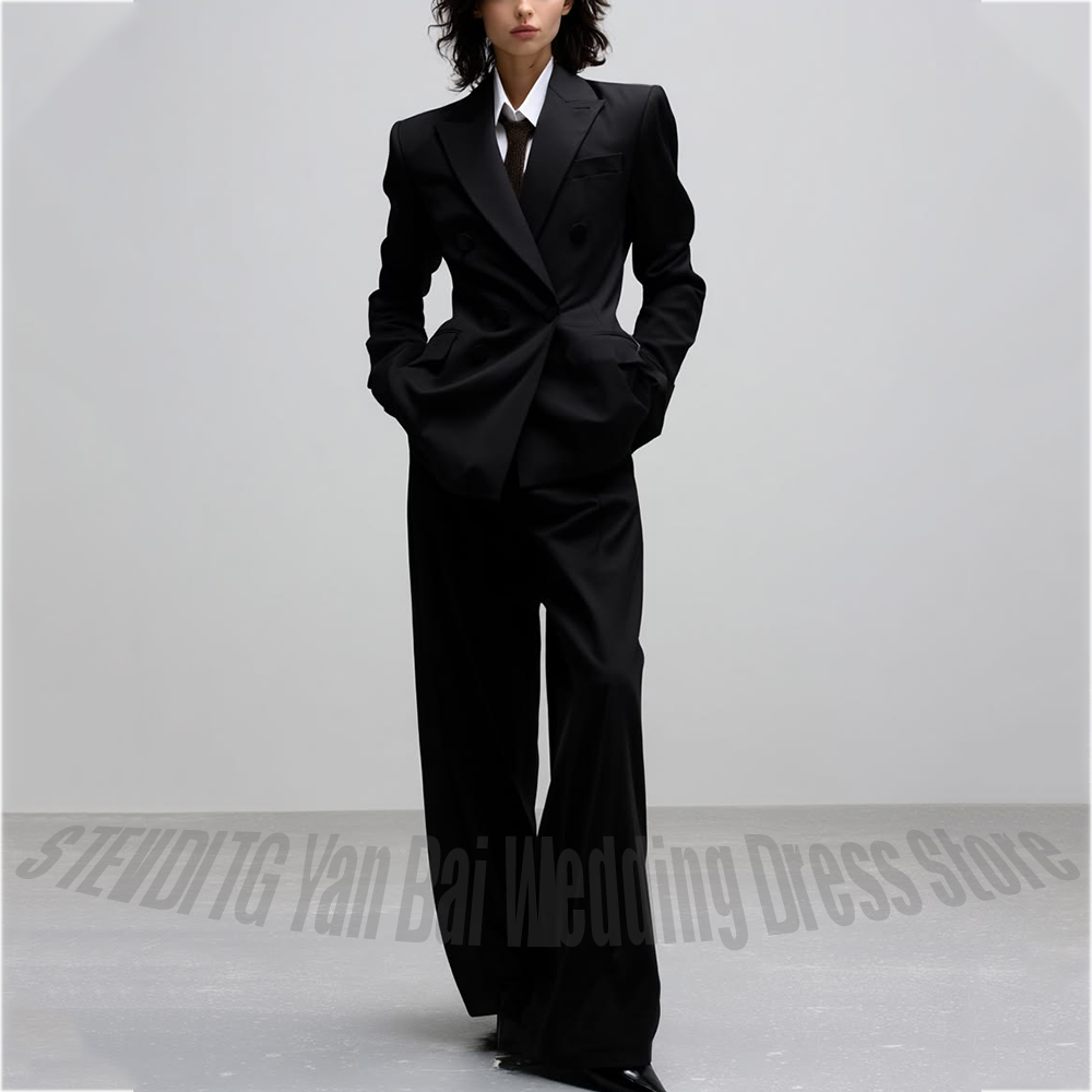 Women Formal Wear Shop - Setelan Wanita Kasual Trendi Hitam Polos