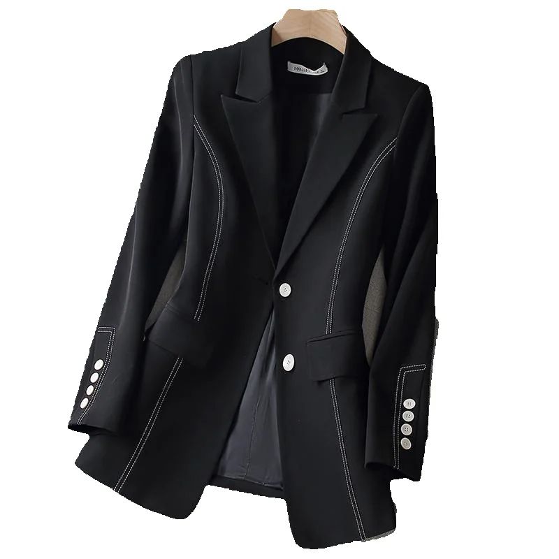 Women Formal Wear Black And White - Blazer Formal Wanita Fashion Baru Jaket