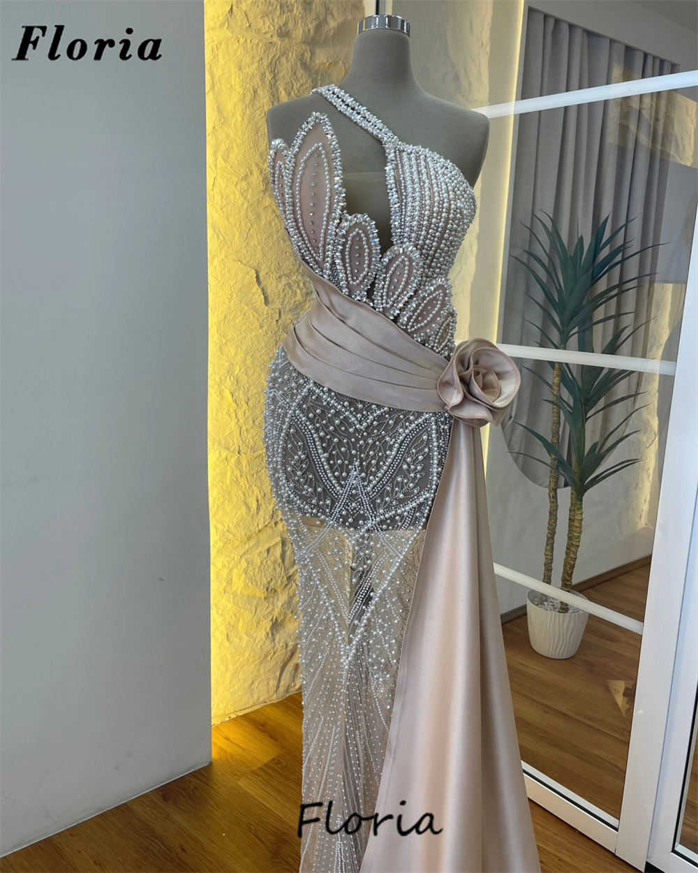 Women Formal Wear Dubai - Gaun Prom satu bahu keluaran baru