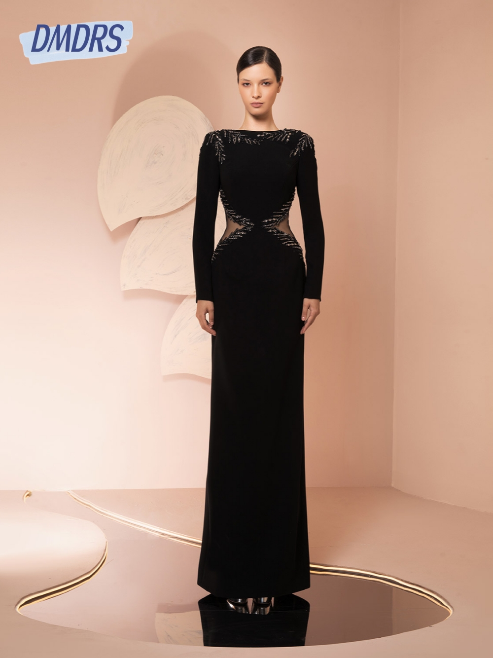 Women Formal Wear Dubai - Gaun Malam Potongan Hitam Gaun Prom