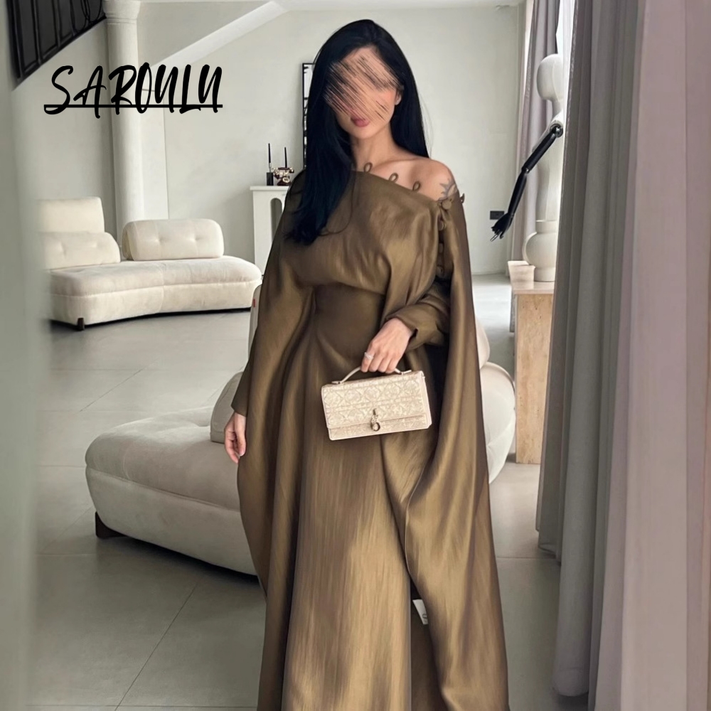 Women Formal Wear Dubai - Gaun Prom A Line Kaftan Keluaran