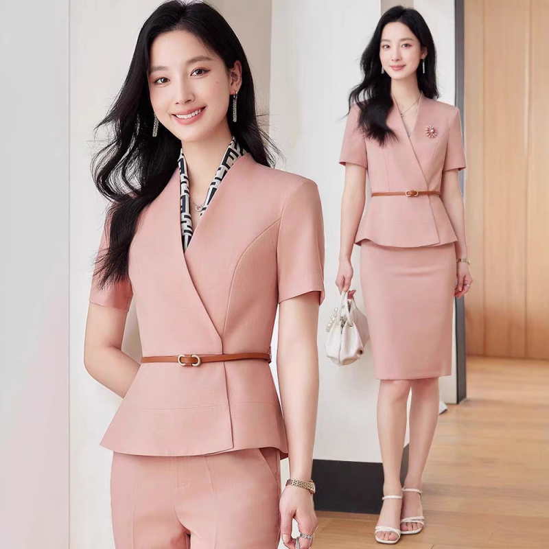 Formal Wear Jewelry For Women - Setelan Profesional Wanita Lengan Pendek 2025
