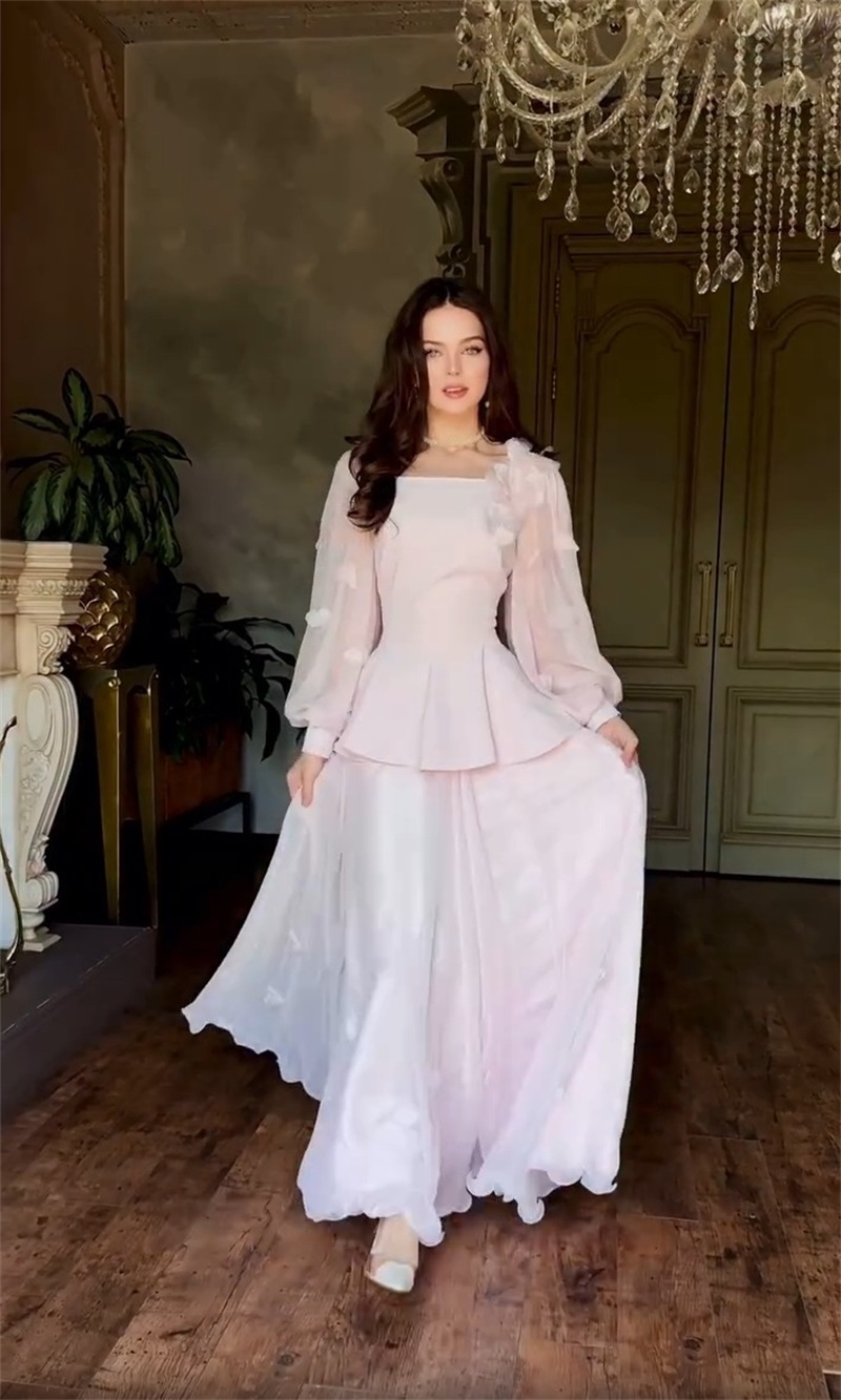 Women'S Formal Wear Wedding Guest - Setelan Rok Wanita Arab 2 Pcs