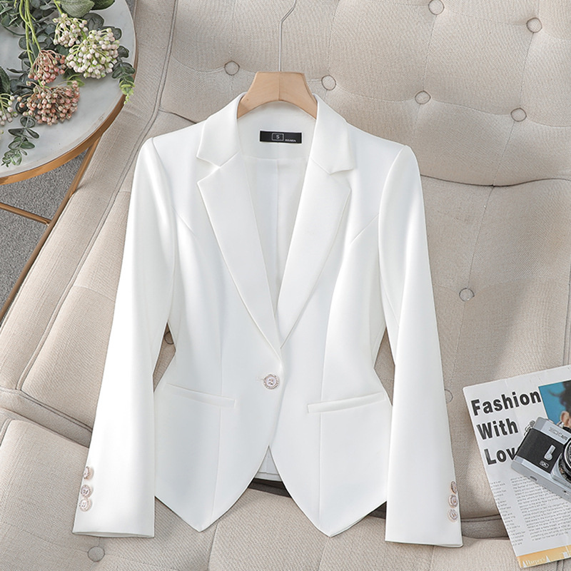 Blazer Formal Wanita Mode Baru - Women Formal Wear Black And White ulasan dan harga