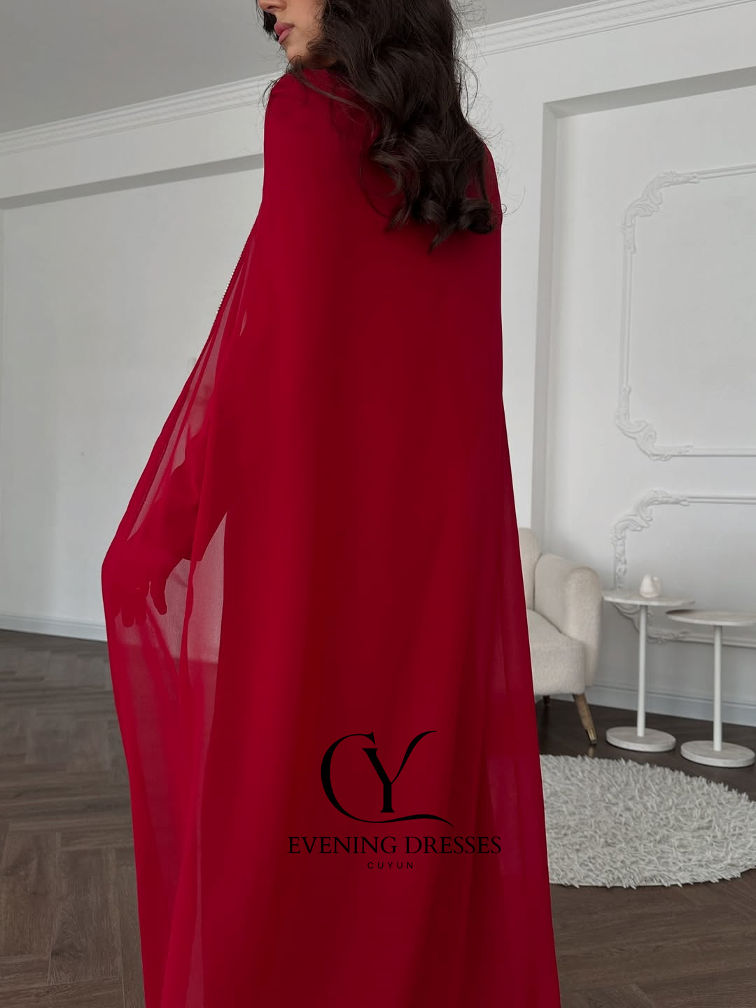 Gaun Malam Wanita Saudi Merah  - Women Formal Wear Dubai ulasan dan harga