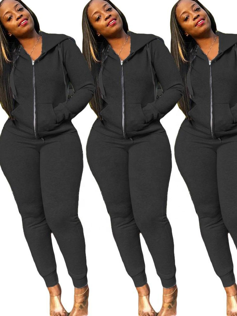 Setelan Olahraga Wanita Dua Po - Monochrome Suit Set ulasan dan harga