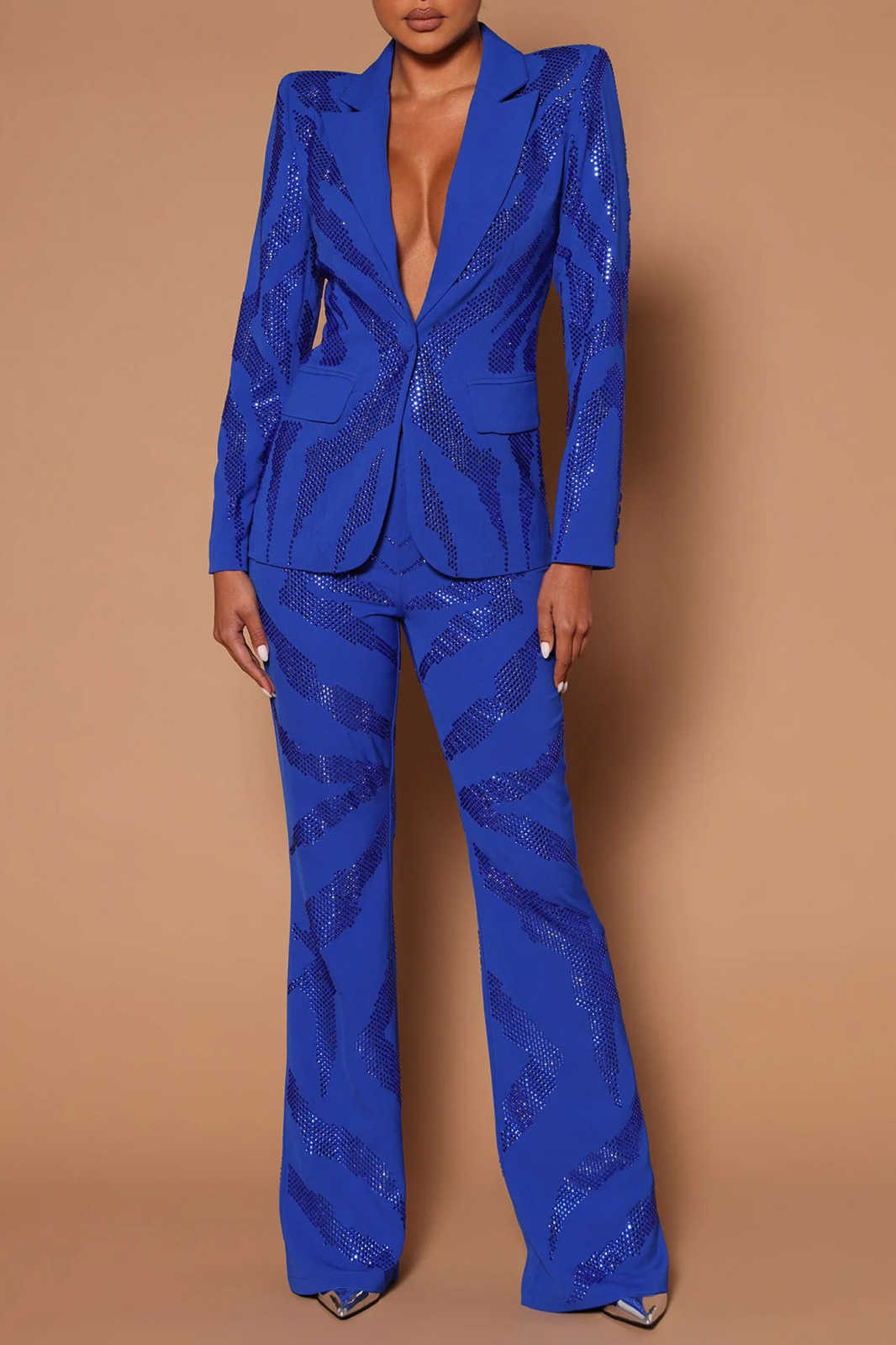 Setelan Celana Wanita Slim Ber - Women'S Formal Wear Plus Size ulasan dan harga