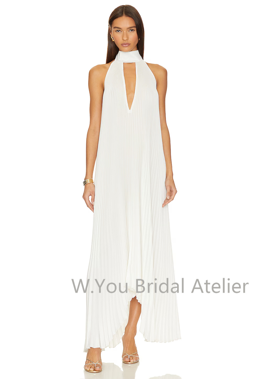 Gaun Malam Kerah V Dalam denga - Women'S Formal Wear Wedding Guest ulasan dan harga