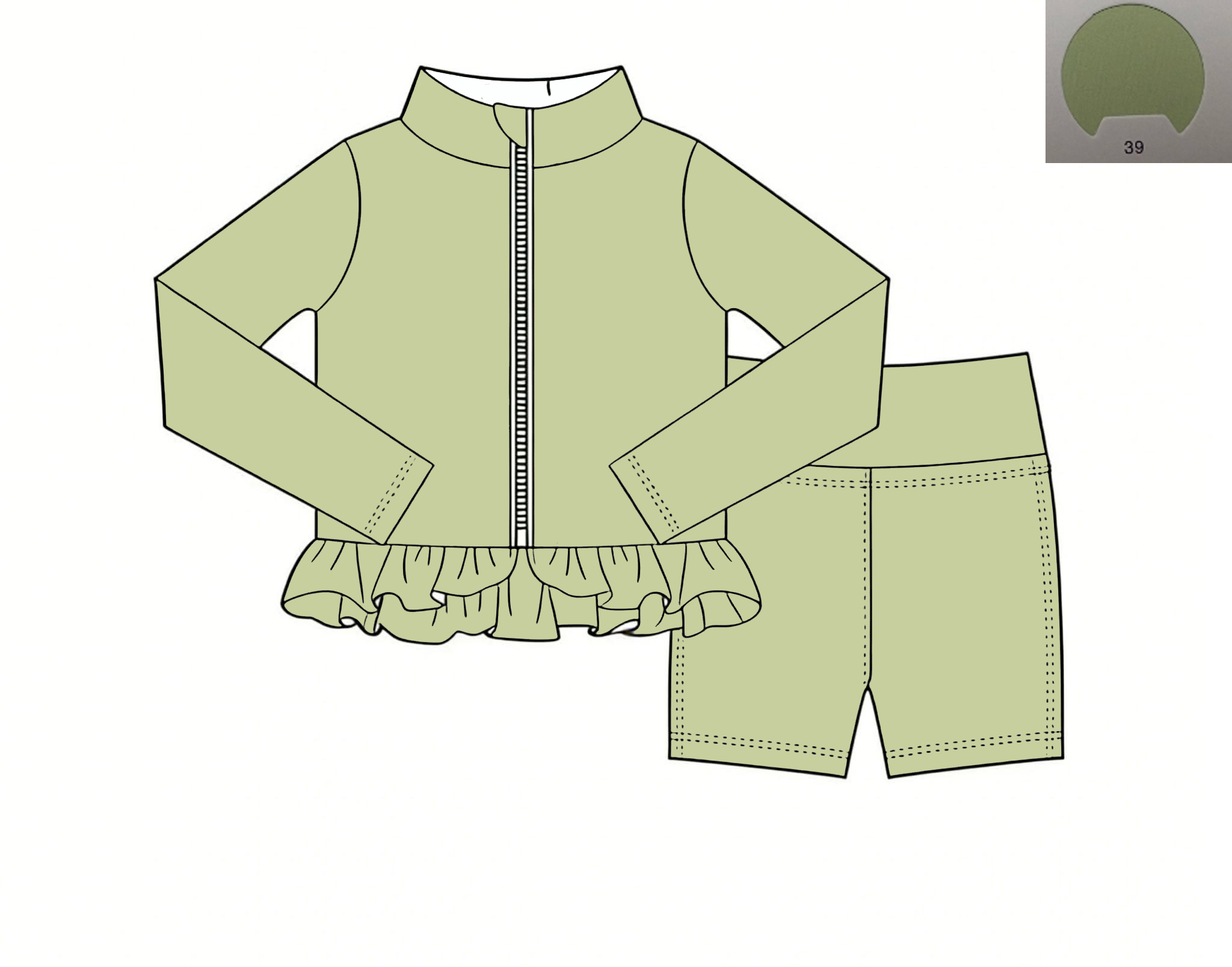 Baju Yoga Monokrom untuk Wanit - Monochrome Suit Set ulasan dan harga