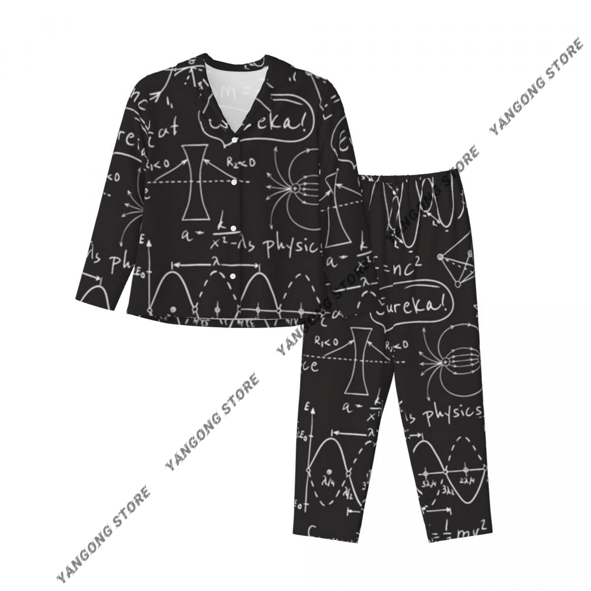 Pakaian Tidur Wanita Piyama Sa - Monochrome Suit Set ulasan dan harga