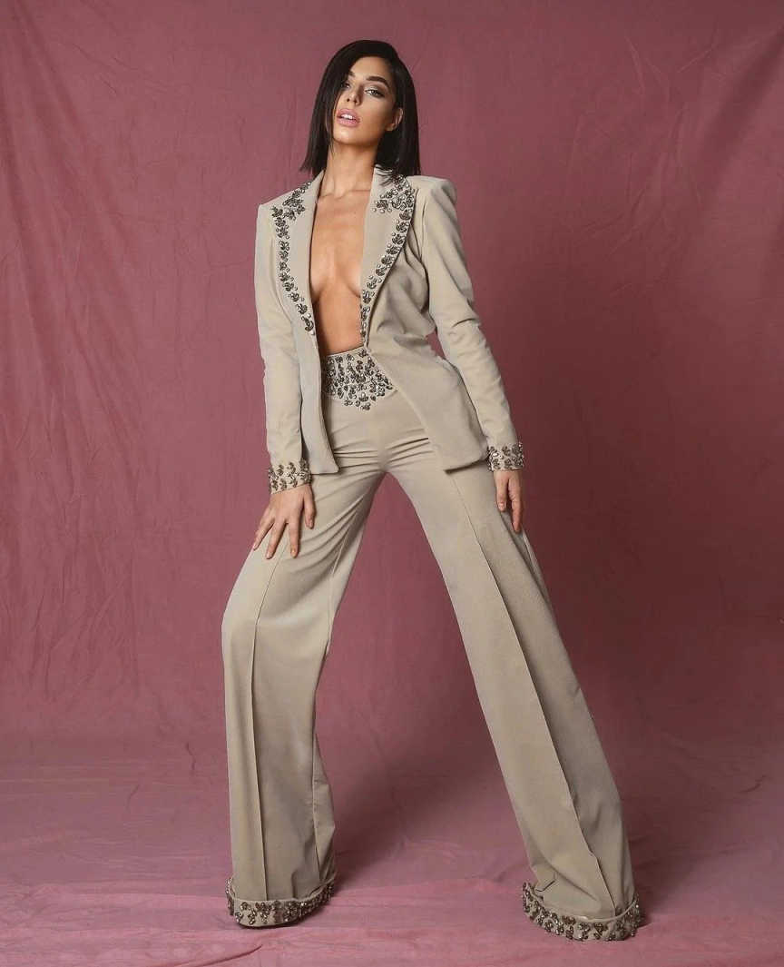 Setelan Wanita Berlian Imitasi - Women'S Formal Wear Jackets ulasan dan harga