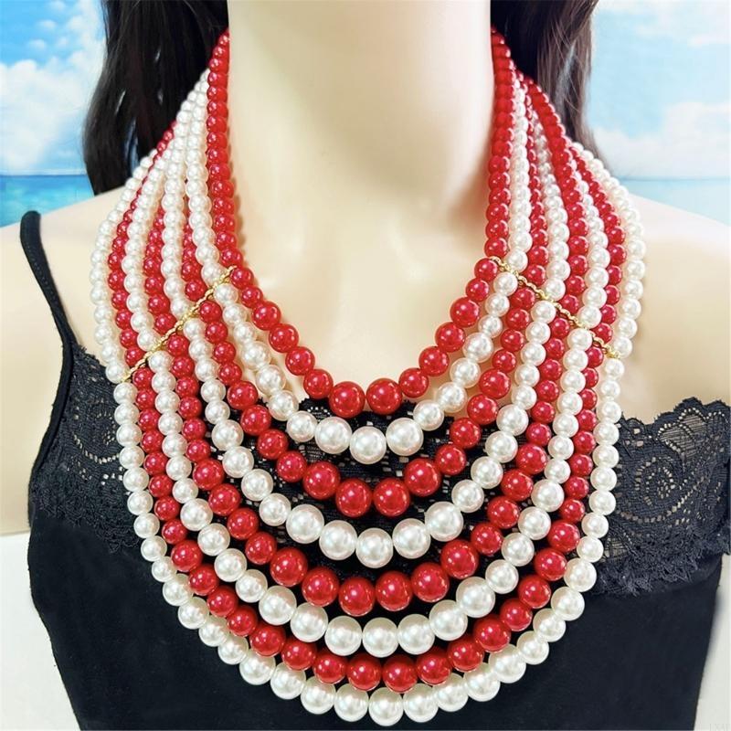 Anting Kalung Mutiara Imitasi  - Formal Wear Jewelry For Women ulasan dan harga