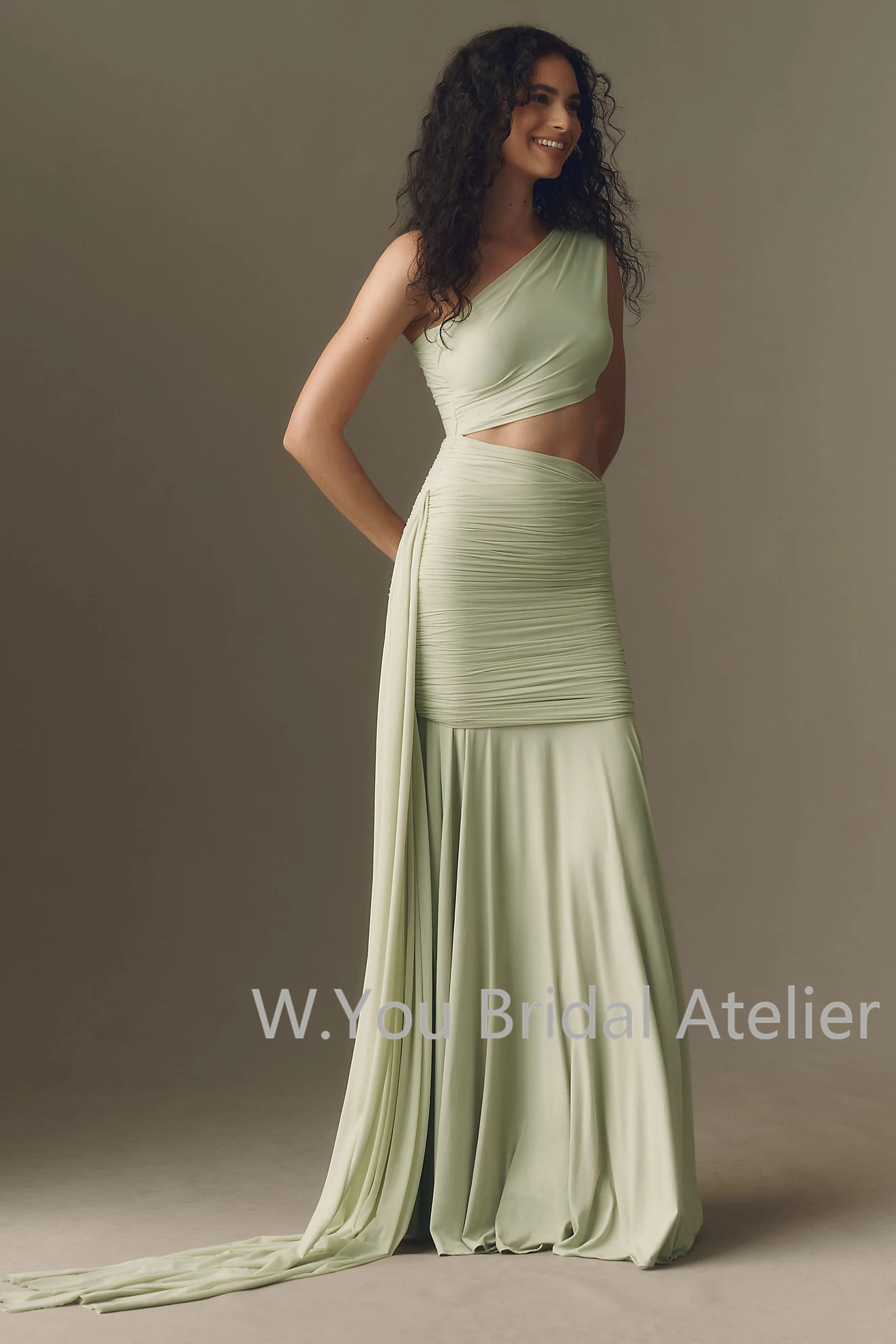 Gaun Malam Satu Bahu Model Max - Women'S Formal Wear Wedding Guest ulasan dan harga