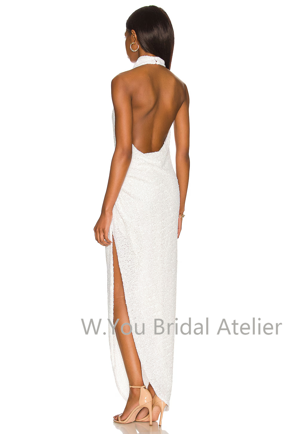Gaun Malam dengan Kerah Halter - Women'S Formal Wear Wedding Guest ulasan dan harga