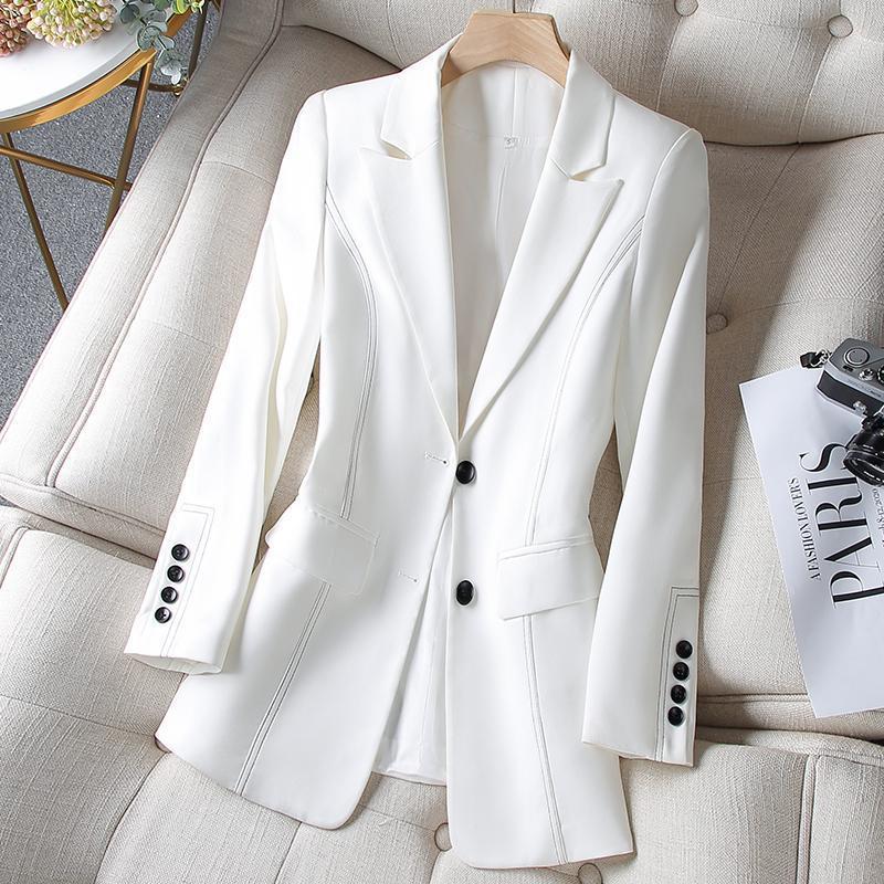 Blazer Formal Wanita Fashion B - Women Formal Wear Black And White ulasan dan harga