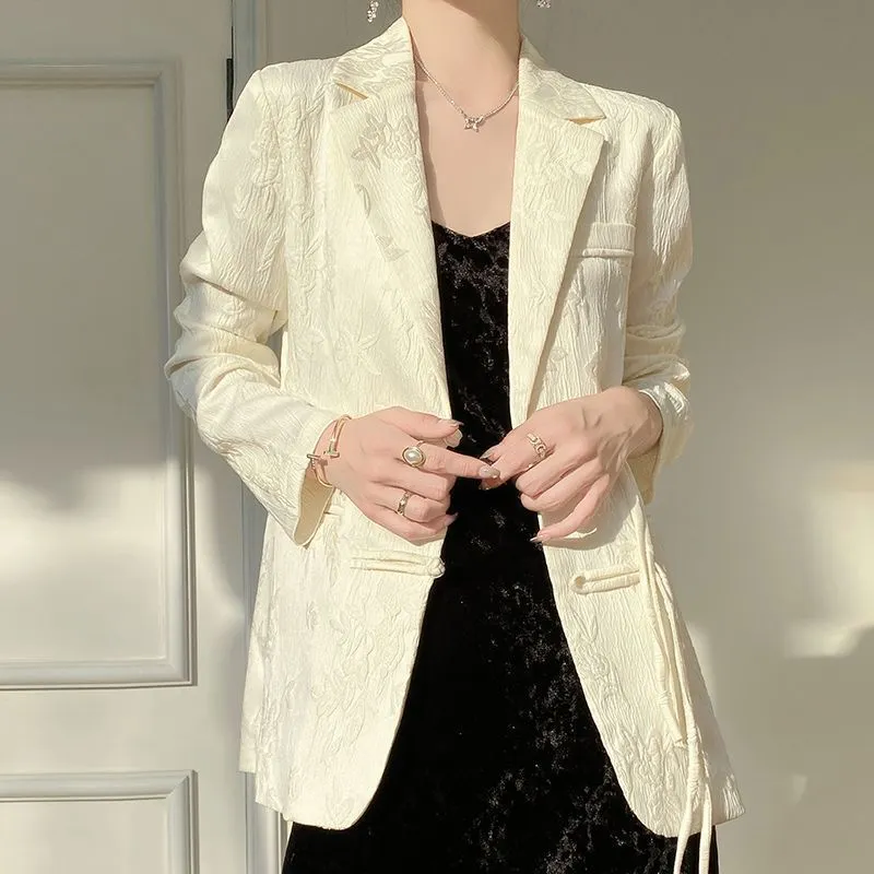 Jaket Blazer Wanita Putih Bert - Women'S Formal Wear Jackets ulasan dan harga