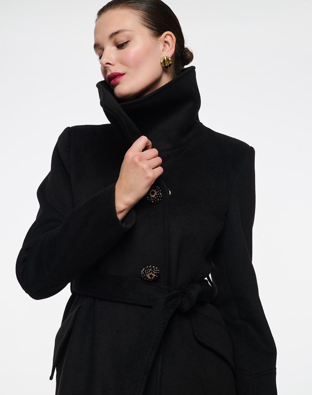Mantel Wol Wanita Kerah Tegak  - Women'S Formal Wear Plus Size ulasan dan harga