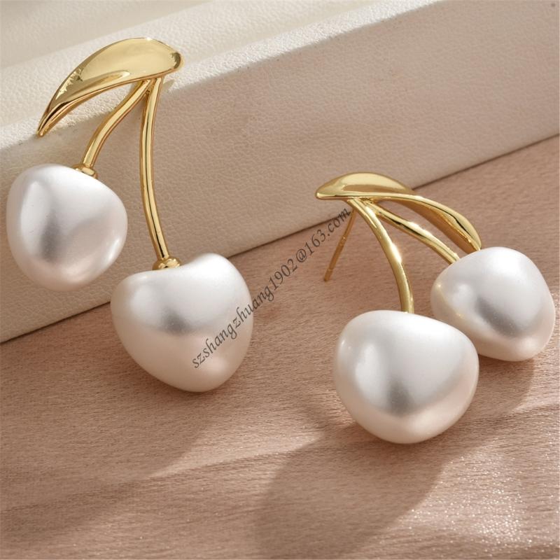 Perhiasan Telinga Mutiara Ceri - Formal Wear Jewelry For Women ulasan dan harga