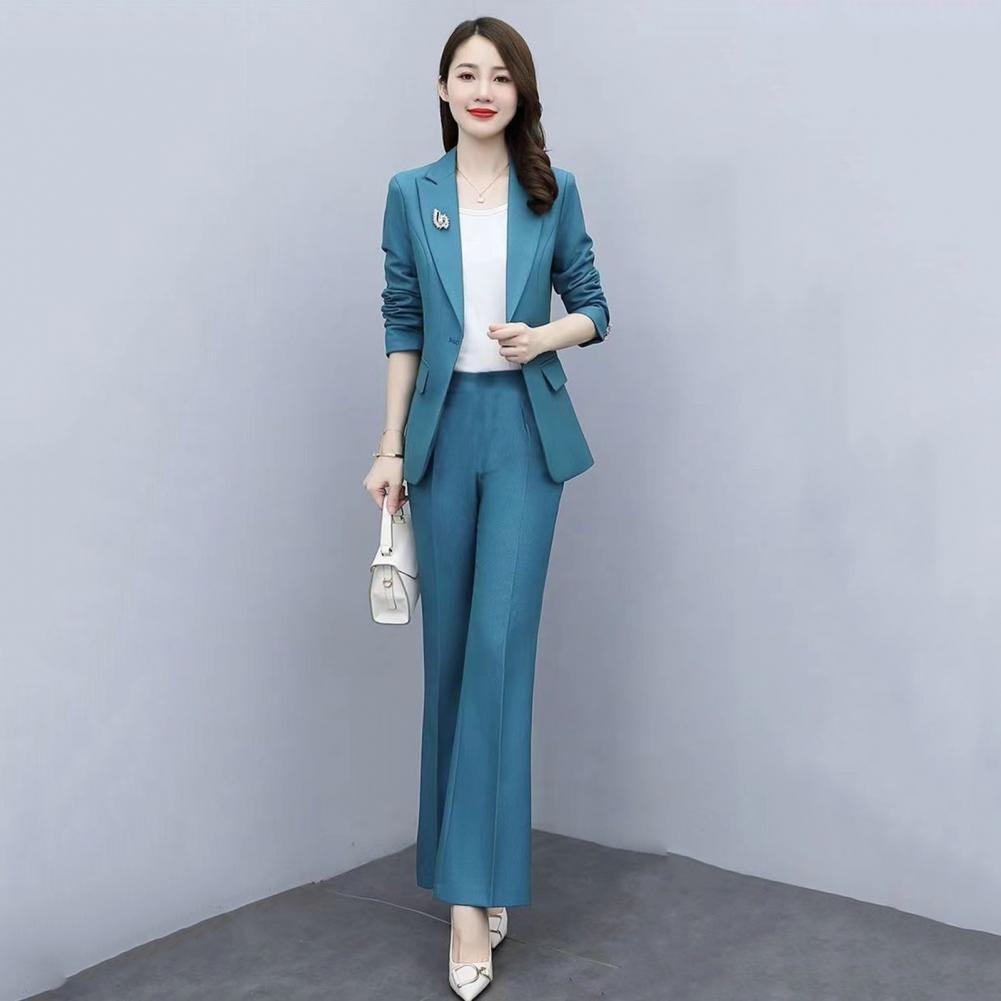 2 Pcs/Set Setelan Jas Formal W - Women'S Formal Wear Jackets ulasan dan harga