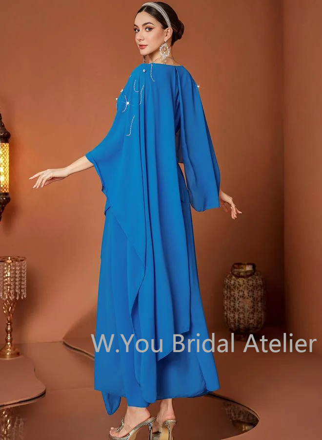 Gaun Malam Mewah V-neck Lengan - Women'S Formal Wear Wedding Guest ulasan dan harga