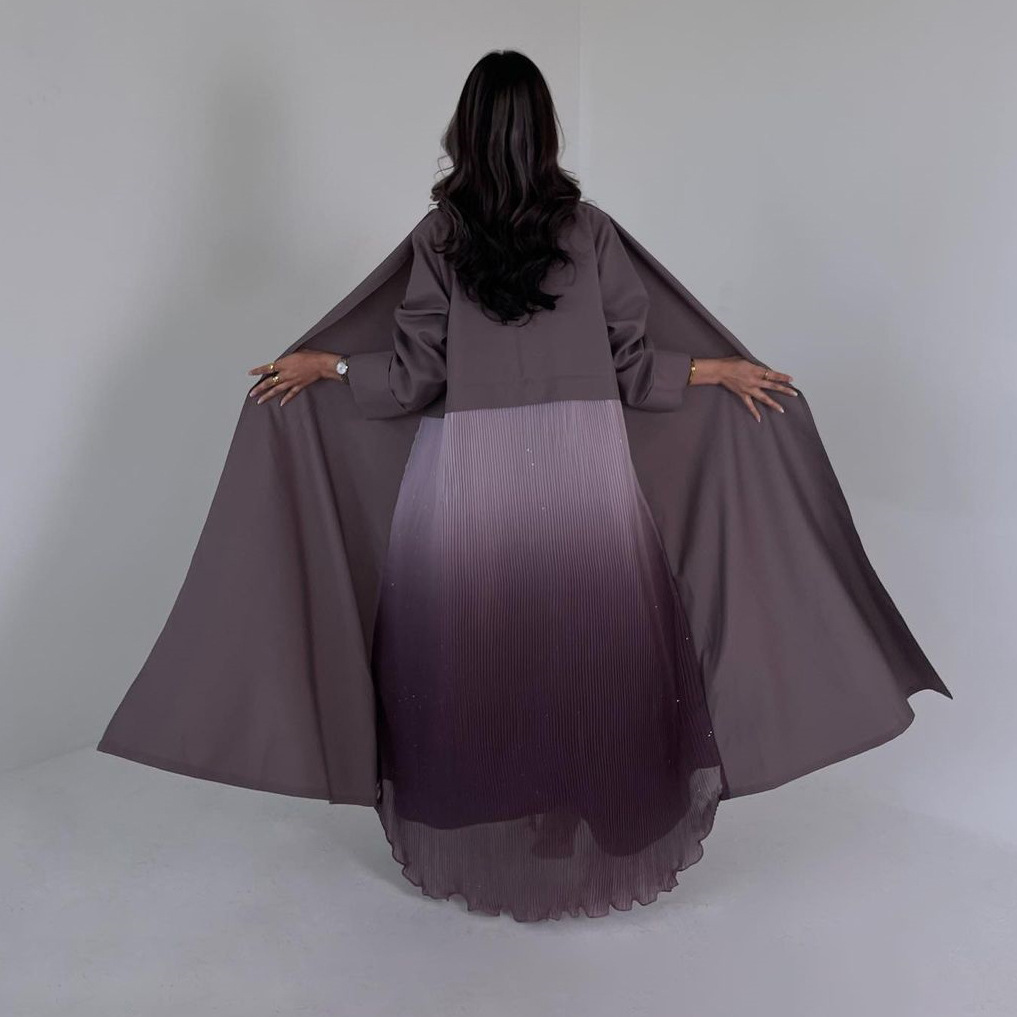 Gaun Abaya Lipit Wanita Muslim - Women Formal Wear Dubai ulasan dan harga