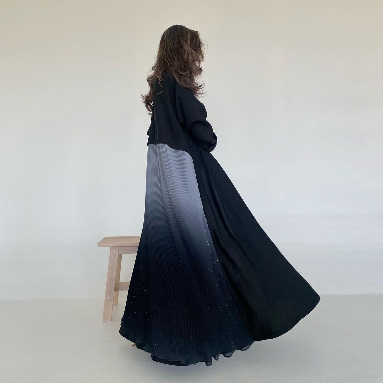 Gaun Abaya Lipit Wanita Muslim - Women Formal Wear Dubai ulasan dan harga